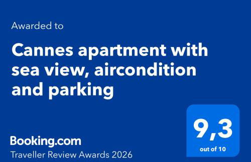 Cannes apartment with sea view, aircondition and parking - Foto 47
