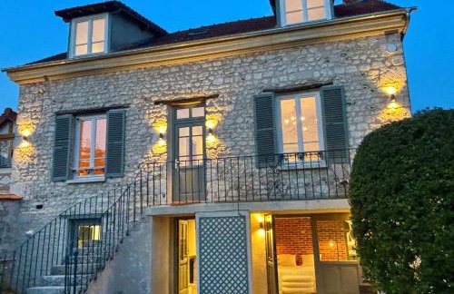 La Folie Giverny - Villa Premium - 3 Suites VIP - 8 Pièces 150M2- Centre Village - Maison privatisée -Jardin paysagé - Parking- - Foto 14