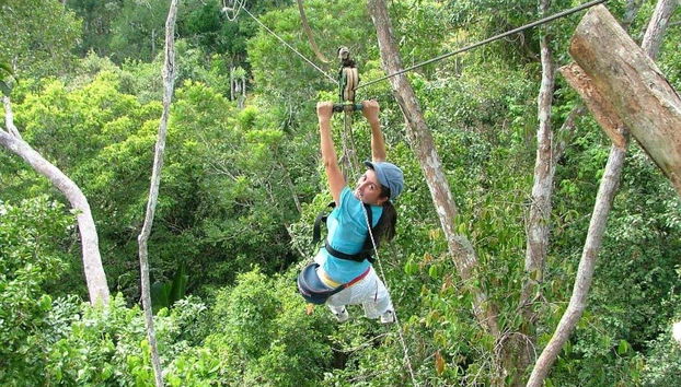 Liberando adrenalina no meio da floresta