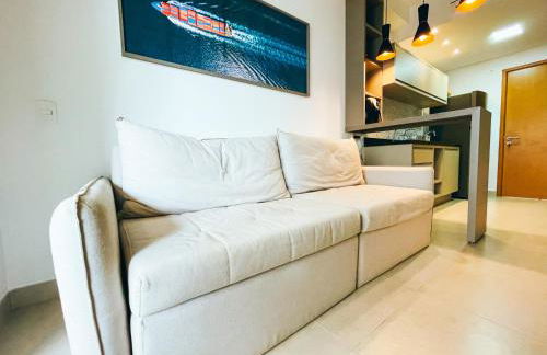 ACONCHEGANTE E MODERNO APARTAMENTO PERTÍSSIMO DA PRAIA - Foto 8