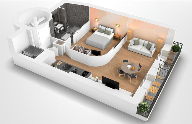 Yuna Les Halles - Serviced Apartments - Foto 58