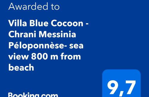 VILLA BLUE COCOON - Chrani Messinia Peloponnese- Rooftop sea view 550 m from beach next to Kalamata Koroni Costa Navarino - Foto 11