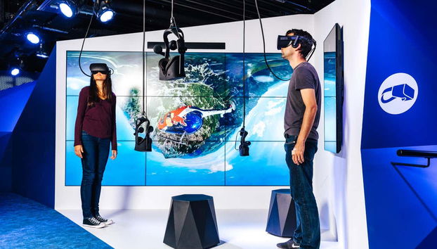 Óculos de realidade virtual no Media World