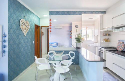 2 Quartos com ar, piscina, sacada Gourmet a 1 km da praia Grande - Foto 17