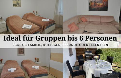 Apartment Karin - Modern ausgestattet und ideal für Gruppen bis 6 Personen und Hund, egal ob Familie, Kollegen oder Freunde, 85qm mit Terasse und eigenem Stellplatz - Foto 1