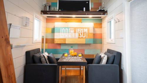 Lofted Bedroom Teal Tiny Home with Creek Views - Foto 2