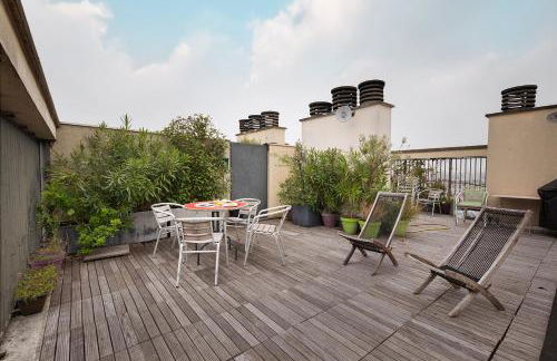 Top floor with Eiffel Tower view and roof top - Foto 30