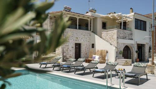 Villa Angelo, Traditional Cretan Stone Villa with Pool & Countryside Views - Foto 1, sunbed