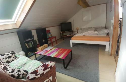 GästeZimmer im Altbau Dachgeschoss mit kleinem Bad WLAN, TV und Parkplatz - Foto 12