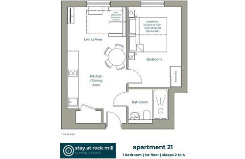 Rock Mill 1 Bed Apartment 21 - Foto 39