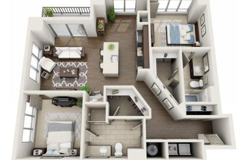 2BR Uptown Furnished Apartment near Truist Fields apts - Foto 20