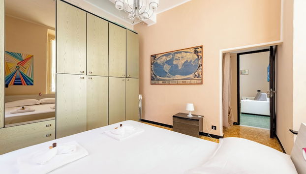 Bright flat near Porto Antico - Foto 4, Quarto