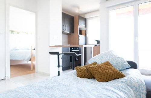 T2 balcon avec parking sécurisé et gratuit - Foto 8