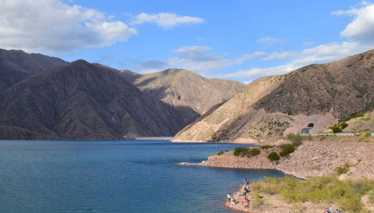 Disfrutando de la excursión a la presa