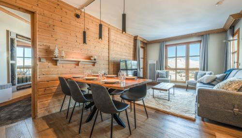 Appt rénové, 6 personnes Arc 1950 vue exceptionnelle MontBlanc, sauna, hammam, piscine int et ext - Foto 3