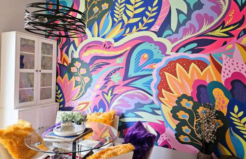 Art Downtown Fulton Market Entire 3 bedroom Home Sleep10 Private Garage Roof EV Tesla - Foto 8