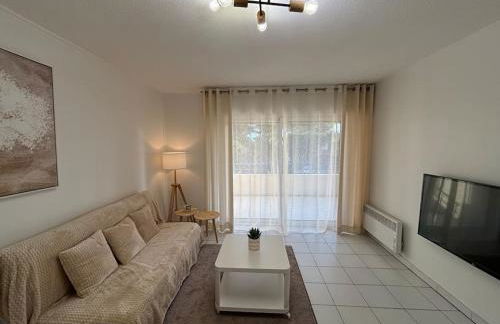 T2 lumineux 4 pers, pisc,plag 2min, park priv,wifi - Foto 9