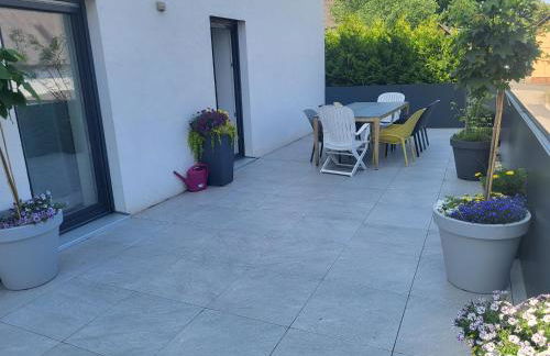 Apartments bei Playmobil EG,130m2,große Terassen,24h Self Check-in, free Parking - Foto 14