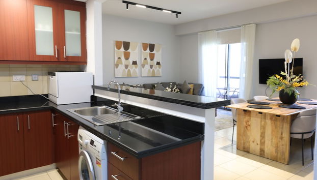 Stylish 1BR with Serene Sea View - Foto 3, Cocina privada