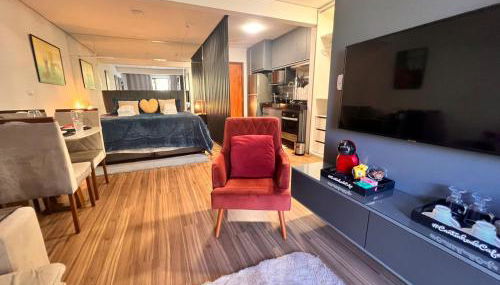 Loft Cama King 3 min do centrinho by HospedaHost - Foto 3