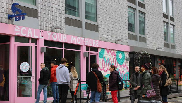 Visiting different food spots