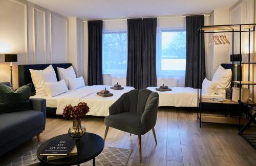 R B Apartment Hamburg Business am Flughafen für 1-5 Personen - ideal für Geschäftsreisende und Familien - Küche - Waschtrockner - Smart TV - kostenloser Parkplatz - Foto 3