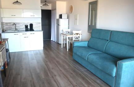 Studio standing classé meublé de tourisme avec terrasse vue mer " les pieds dans l'eau " à Algajola - Foto 12