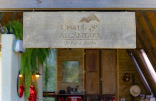 Chale Alcantara Jacuzzi, Lareira e Deck com Vista - Foto 33