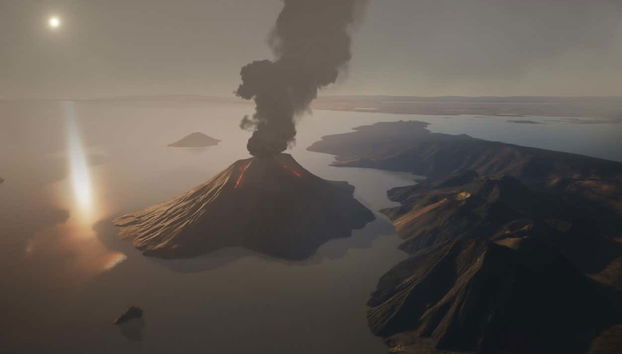 Um vulcão no Grand Canyon