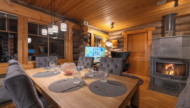 Kuukkeli Log Houses Villa Aurora (Pupula) - Foto 5, Zona de estar