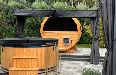 LAWENDOWA PRZYSTAŃ - dom nad rzeką - Brenna, 10 osób, sauna, balia z jacuzzi, ogród, plac zabaw - Foto 13