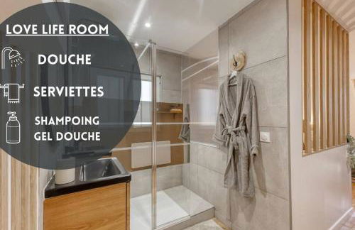 Love Life Room-Jacuzzi-Netflix-Accès-24/7-Privé - Foto 17