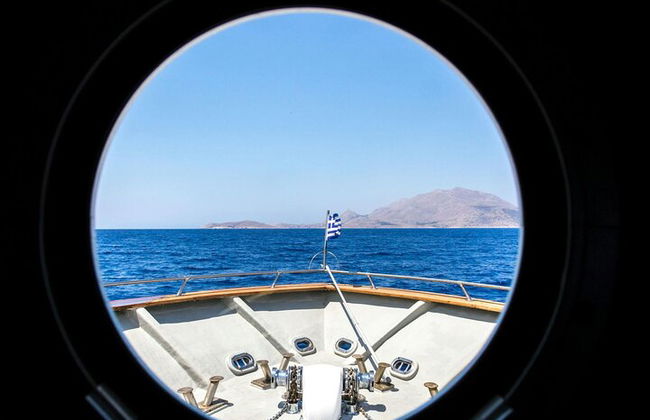 Tour di un'intera giornata con farfalle e barca all'isola di Chalki - Foto 11
