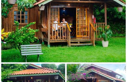 Bangalôs no paraíso, em meio à natureza, a 5 min da praia - Foto 1