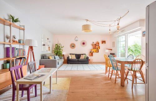 Grand et charmant appartement familial, 3 chambres, et moderne avec grand jardin et parking privatif aux portes de Paris - Foto 2