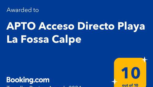 APTO Acceso Directo Playa La Fossa Calpe - Foto 3