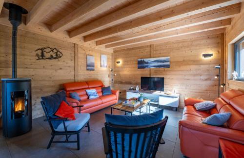 Chalet paisible 3 étoiles Sauna, Cheminée, Terrasse Sud, Vue montagne, Bois & Pierre authentique et confort moderne - Photo 9
