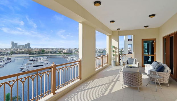 Waterfront 3BR Apt Direct Access to Nakheel Mall - Foto 3, Habitación