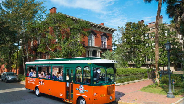 Trolebús turístico por Savannah