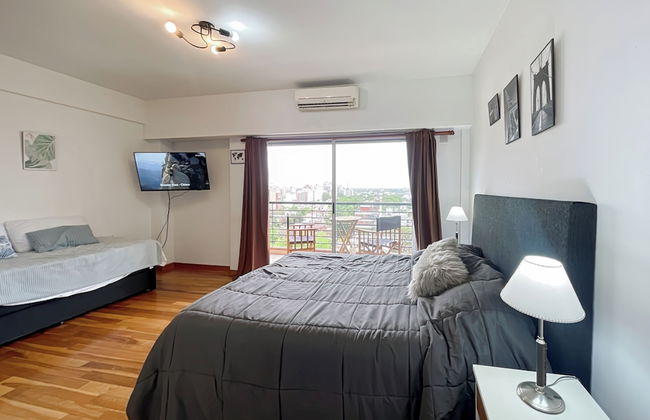Cozy Studio on a High Floor With Panoramic Views in Villa Urquiza - Foto 7