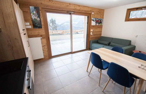 Dans résidence neuve LE SNOW ROC sur les pistes, grand studio cosy 5 pers avec terrasse panoramique, SAUNA, WIFI - Foto 8