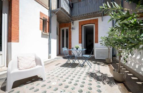 Appartment Climatisé - with AC & small cosy room - Private rare Terrace - Centre Toulouse - Foto 29