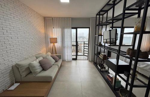 ENB1129 Flat Super Moderno com AC no Centro de SBC - Foto 47