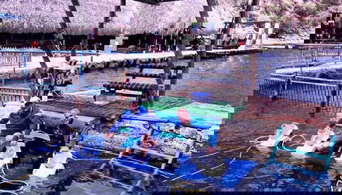 Pronti per tuffarci in acqua