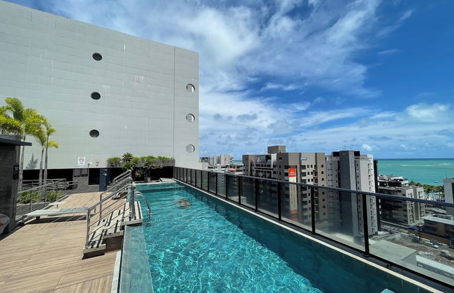 Aparthotel in Maceió with swimming pool and terrace - Foto 13