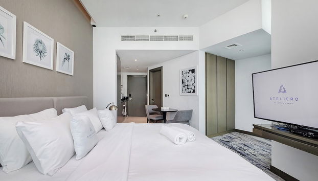 Modern Studio at DAMAC Maison Prive - Foto 4, Habitación