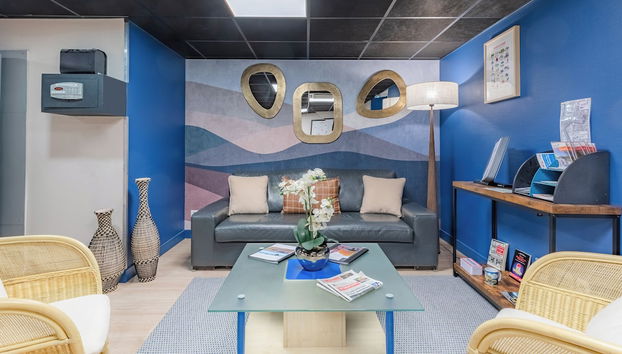 Zona de estar del vestíbulo