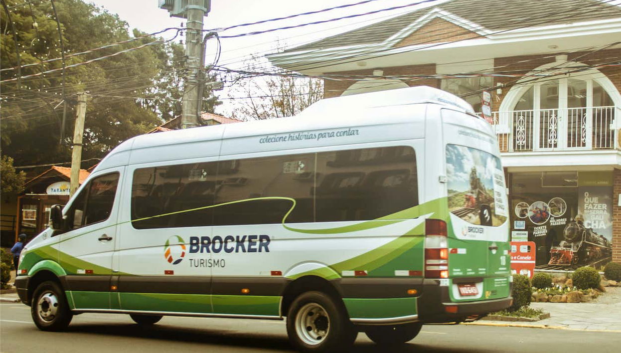 Van para o transporte