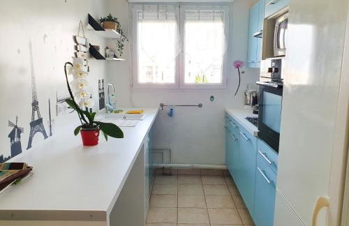 Élégant apt avec vue Tour Eiffel & parking privé - Foto 13