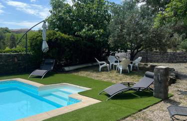 Maison de vacances avec piscine privée, Ardèche, Le Mas de Jallet, proche les Vans, Les Assions - Foto 26